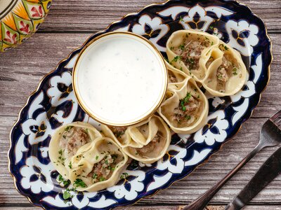 Манты с  бараниной