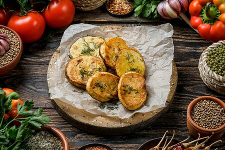 Картофель на мангале