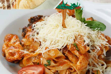 Ред Феттуччине с курицей