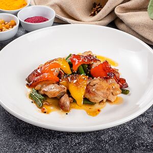 Курица с болгарским перцем