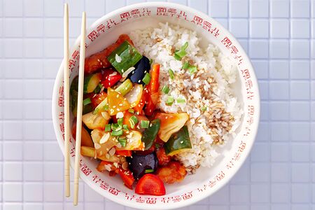 Цыпленок в кисло-сладком соусе