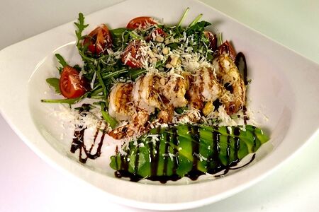 Руккола с креветками