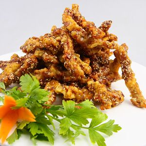 Куриное филе в сладком соусе со специями