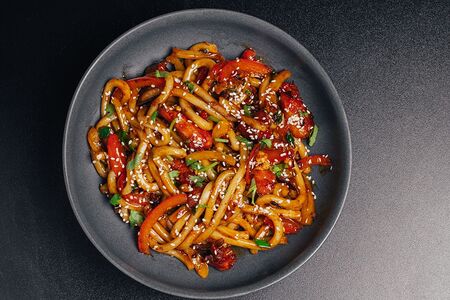 Удон с курицей