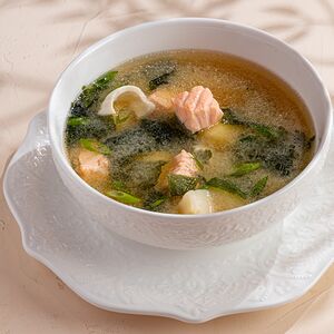 Мисо суп с лососем