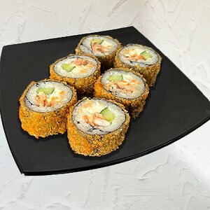 Ролл запеченный с лососем