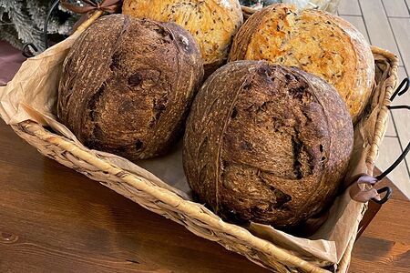 Солодовый тартин с клюквой