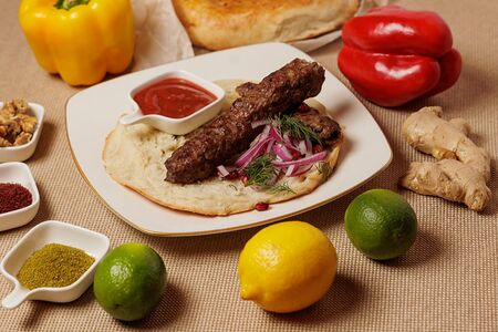 Люля-кебаб из телятины