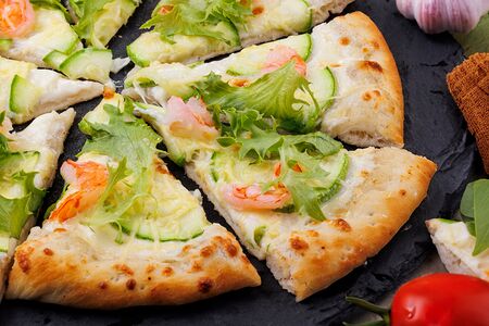 Цукини с креветкой