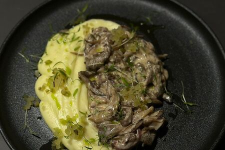 Бефстроганов с пюре