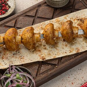 Грибы на мангале