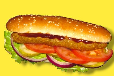 Хот-дог с фалафелем