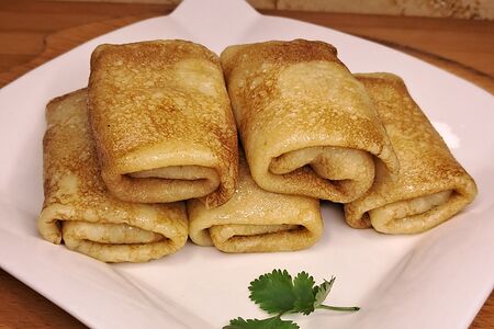 Блины с ветчиной и сыром 2 шт