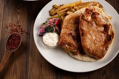 Пунени Батак и картофель фри