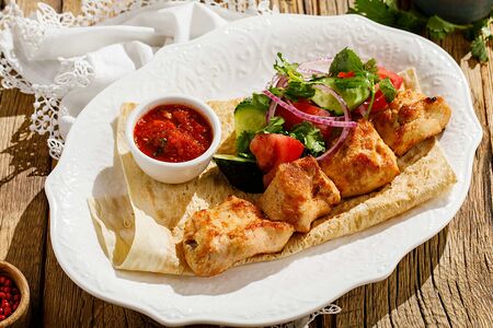 Шашлык из куриного филе