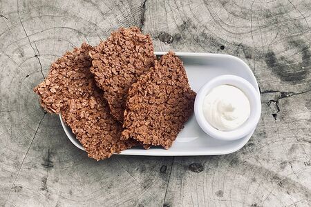 Шоколадные вафли с сырно-творожным кремом