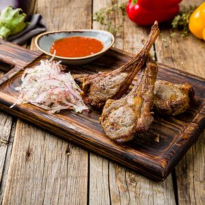 Шашлык из бараньей корейки