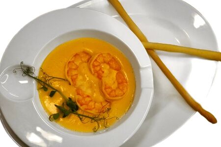 Сырный с креветками