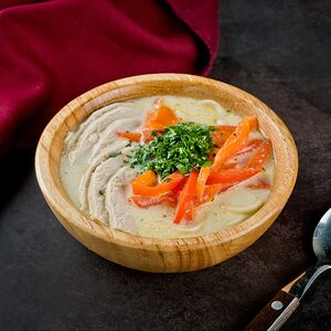 Суп куриный сливочный