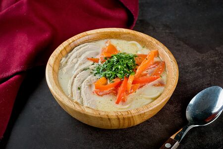 Суп куриный сливочный