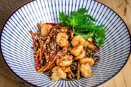 Соба с креветкой