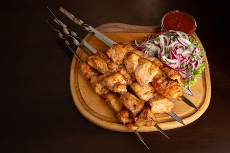 Шашлык из куриной грудки