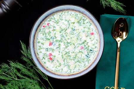 Окрошка с говядиной