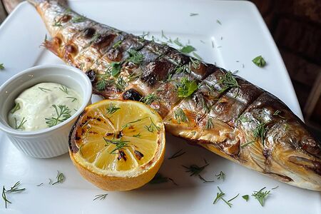 Форель радужная на гриле