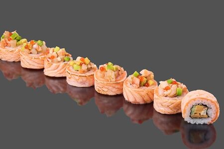 Опаленный лосось