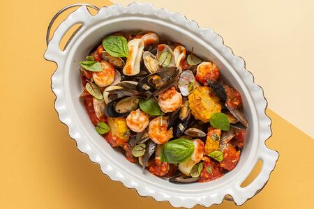 Соте из морепродуктов