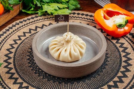 Хинкали с кроликом и сыром