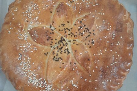 Пирог с картофелем и грибами