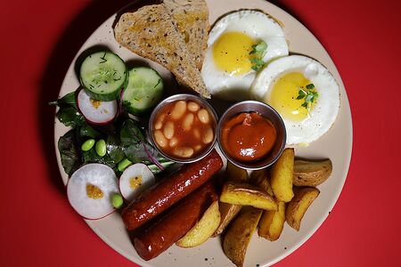 Комплекс с колбасками и картофелем