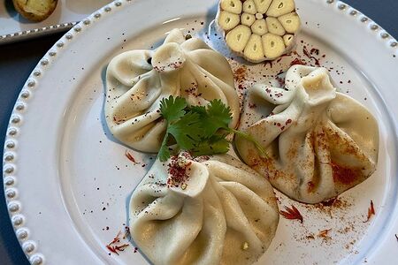Хинкали с картошкой и грибами