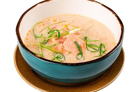 Суп Сливочный с форелью