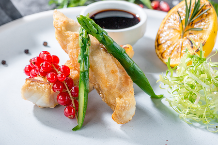 Осетрина жареная