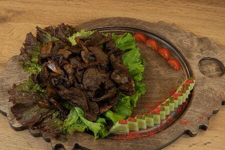 Мясо с грибами