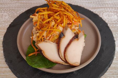Салат из копчёной куриной грудки