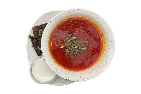 Борщ с курицей