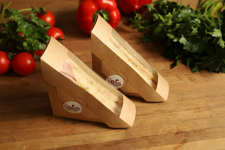 Сэндвич с ветчиной и огурцом