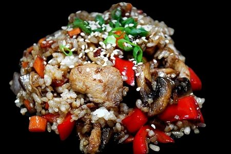 Тяхан с курицей