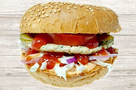 Инд-бургер из домашней индейки