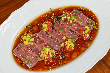 Севиче из тунца в имбирном юдзу