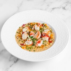 Ризотто с крабом