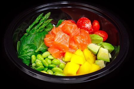 Поке с лососем