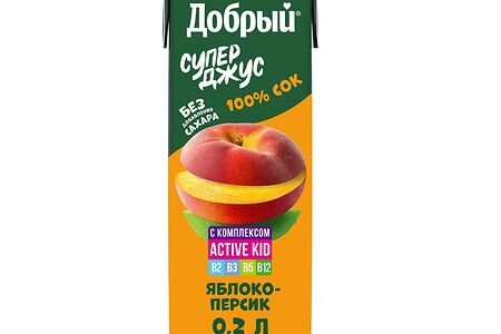 Сок Добрый Супер Джус Яблоко-Персик