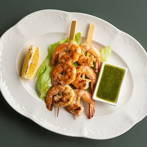 Жареные креветки 