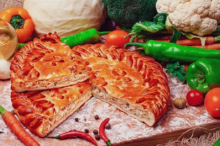 Пирог Курица-капуста 