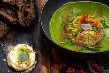 Форшмак с луком и гуакамоле