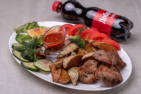 Комбо №7 Шашлык из свиной вырезки и Добрый Кола